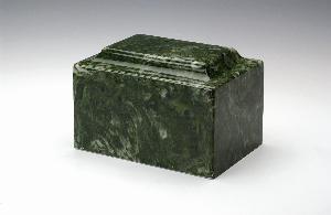 dark green cultured marble cremation urn